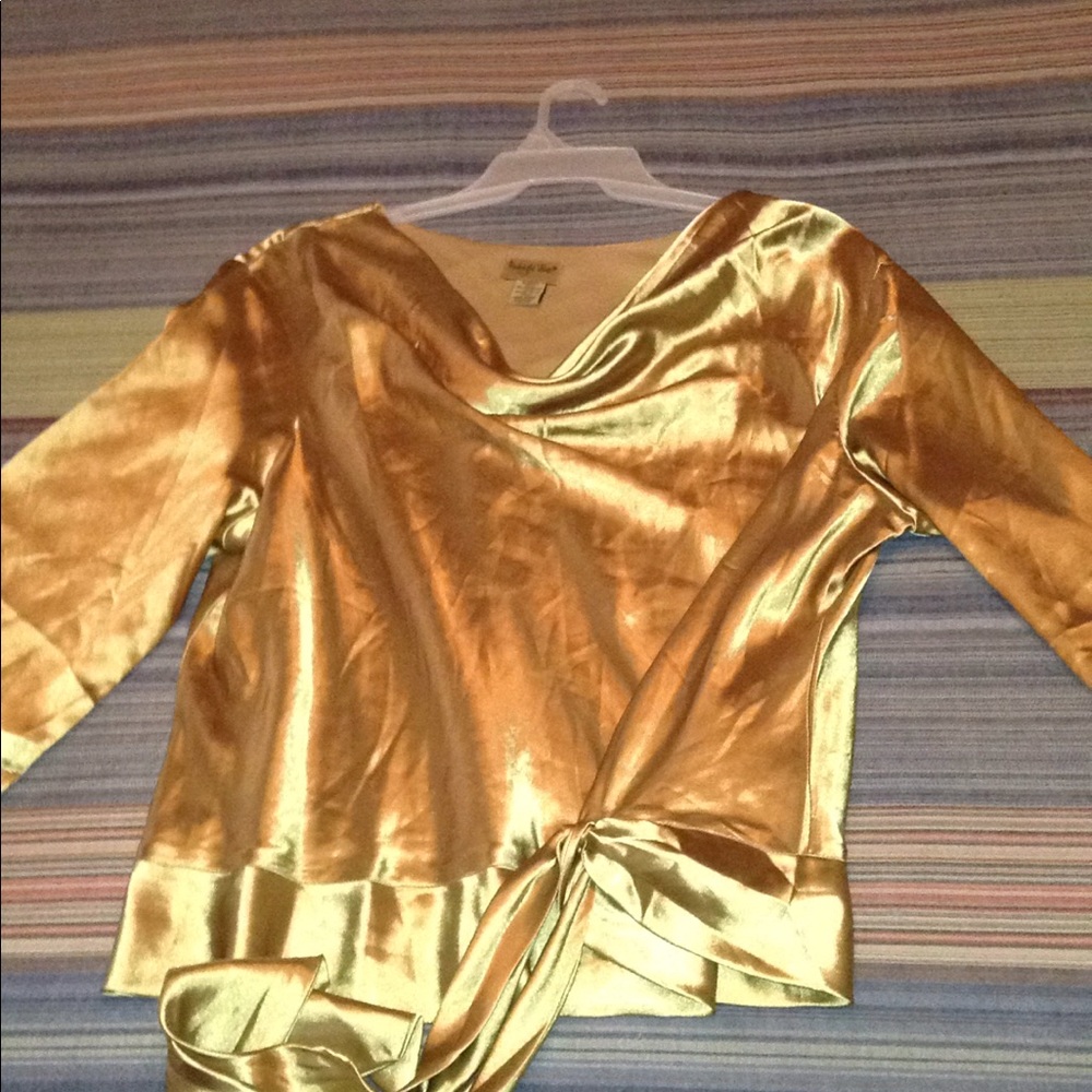 Gold Silk Top